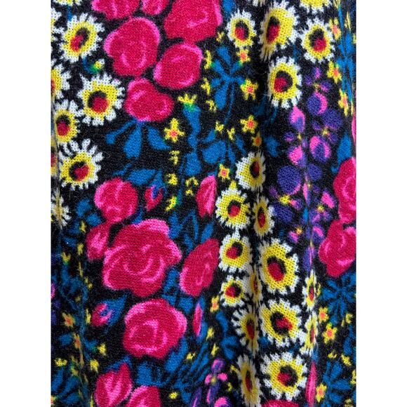 Handmade Artsy Boho Maxi Floor Length Skirt XS/S Floral Fairy Garden Whimsical - Picture 5 of 9